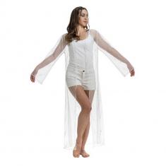 Veste Longue Summer Festival - Blanc