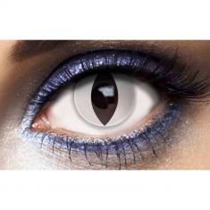 Lentilles de contact annuelles (sans correction), Oeil de Chat blanc, la paire