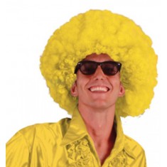 Perruque  Afro Jaune