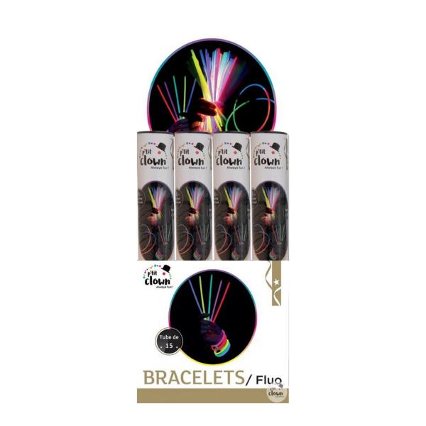 Bracelets fluorescents x15 - RDLF-14614