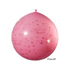Ballon Rose 1M - Vive Les Mariés
