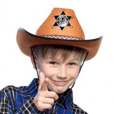 Chapeau De Sheriff Brun - Enfant