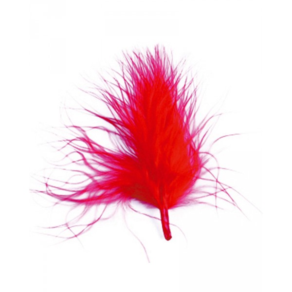 Plumes Décoratives - Rouge x 20 - 2571-07