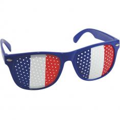 Lunettes Blues verres tricolores France bleu, blanc, rouge