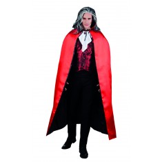 Cape De Vampire Réversible Rouge Et Noire - Halloween