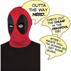 Masque Deadpool™ et bulles de la parole de luxe