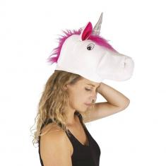 Chapeau velours tête de Licorne adulte