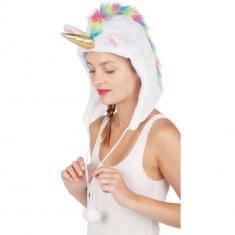 Chapeau capuche licorne 