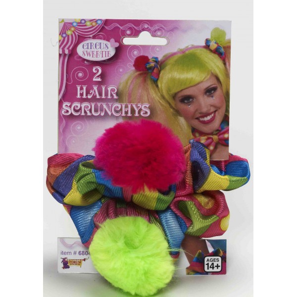 Elastiques pour cheveux de clown - 68042