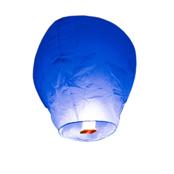 Lanterne Volante Balloon bleu roy - 1559