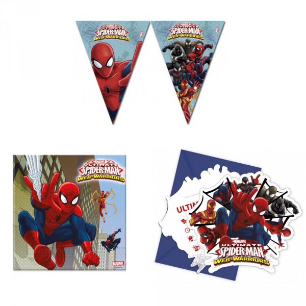 Maison Spiderman Ulitimate Enfants Anniversaire Guirlande Joyeux Anniversaire Deco Fetes Occasions Speciales