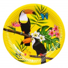 Assiettes En Carton - Toucan x 6