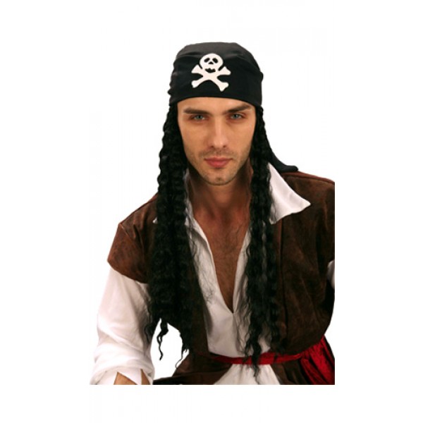 Perruque Pirate Avec Bandana - 86397