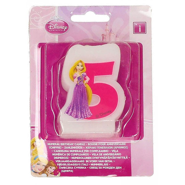Bougie Anniversaire Princesse Disney™ Raiponce™ - 5 ans - 82898