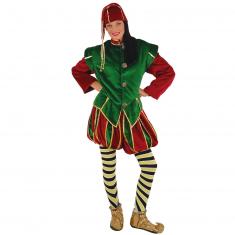 Costume Elf Vert et Bordeaux Qualité professionnelle - Adulte