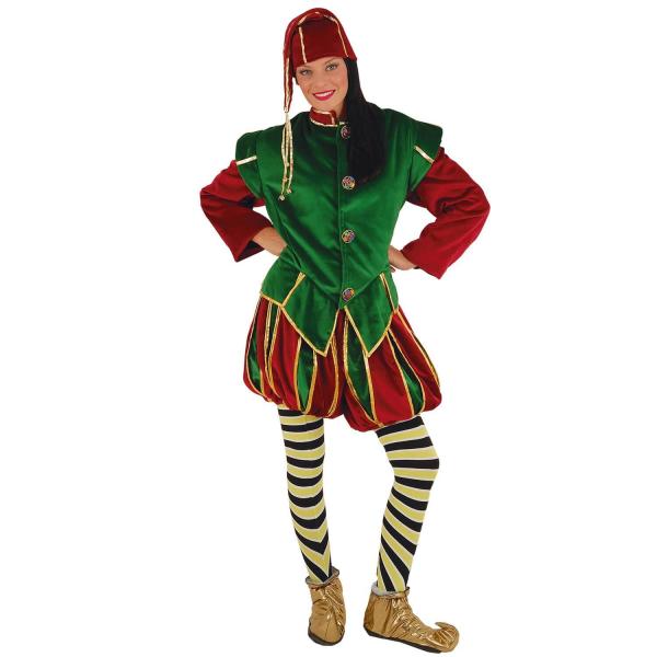 Costume Elf Vert et Bordeaux Qualité professionnelle - Adulte - 442003-Parent