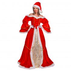 Costume Mère Noël Qualité Professionnelle - Femme