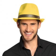 Chapeau Borsalino Jaune - Adulte