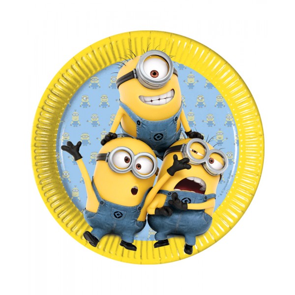 Assiettes Lovely Minions™ x 8 - 87176