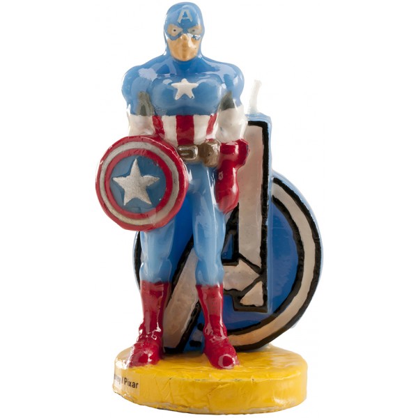 Bougie Super Héros - Captain America™ - 346094