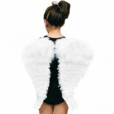 Ailes D'Ange Avec Plumes - 48 cm - Enfant