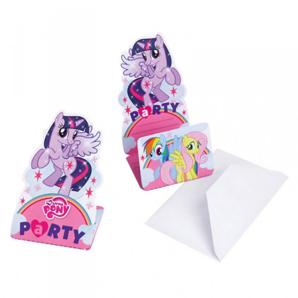 Cartons d'invitation  : My Little Pony x8 - 998473