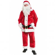 Costume Père Noël peluche - Homme