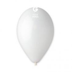 10 Ballons Standard - 30 Cm - Blanc