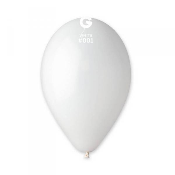 10 Ballons Standard - 30 Cm - Blanc - 302462GEM