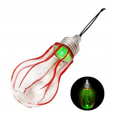 Ampoule lumière verte avec sang