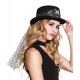 Miniature Chapeau Haut-de-forme Glitter - Araignée - Femme