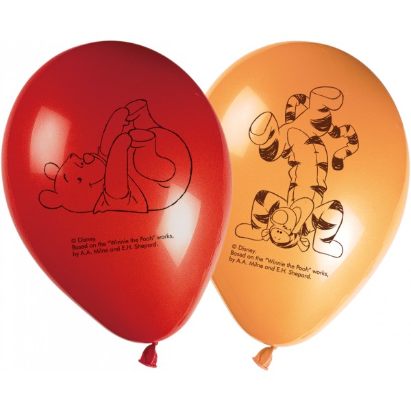 Ballons imprimés - Winnie l'ourson™ x 6 - 80724