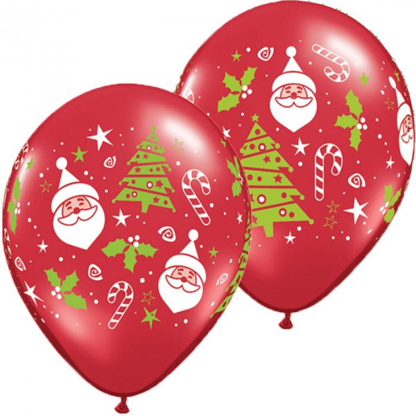 Ballon Rouge Père Noël x50 - 40571