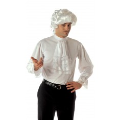 Chemise à jabot - Blanche - Homme