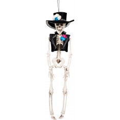 Figurine A Suspendre - Squelette Mexicain - Dia De Los Muertos