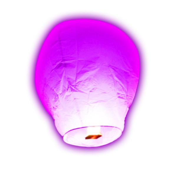 1 Lanterne Volante Balloon Parme - 906