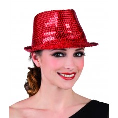 Chapeaux Popstar à Sequins Rouge