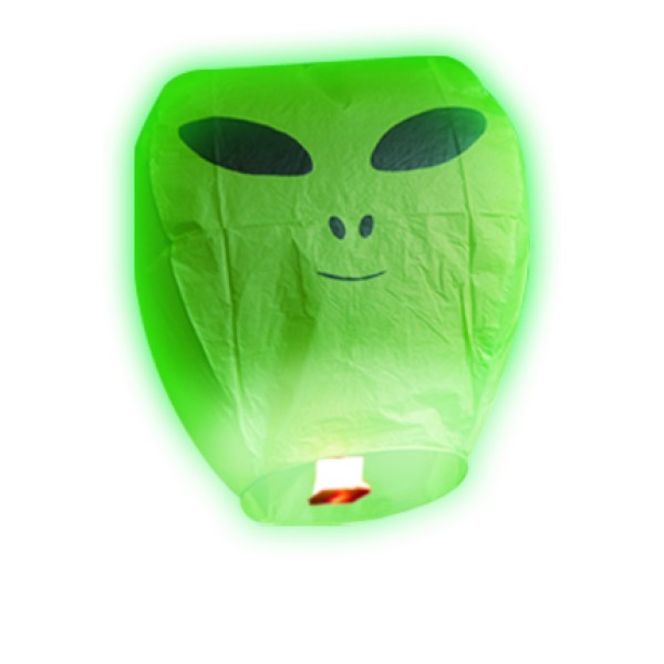 1 Lanterne Volante Alien Verte - 1006