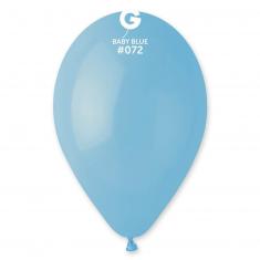 50 Ballons Standard 30 Cm - Bleu Layette