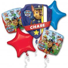 Bouquet de 5 ballons Alu - Pat' Patrouille™ (Paw Patrol™)