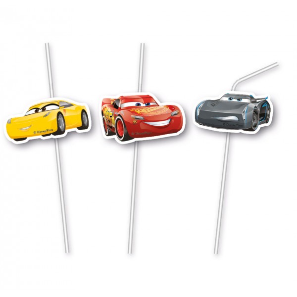 Pailles Avec Médaillons Cars 3© - Disney/Pixar© x6 - 87806