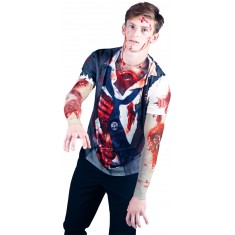 T-shirt - Zombie - I Love Brains - Homme