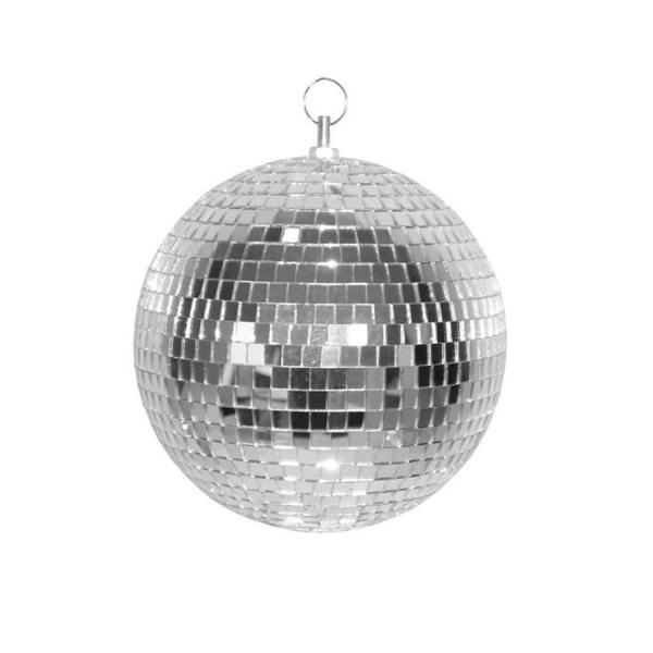 Boule à facettes disco 20 cm - Argent - 66117
