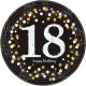 Miniature Assiettes 18 ans Sparkling Celebrations x8