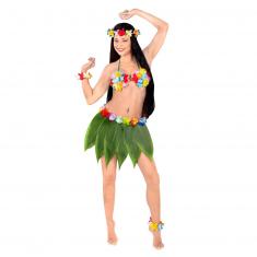 Jupe Hawaïenne avec feuilles de palmier - Femme