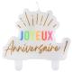 Miniature Bougie Anniversaire Festicolor - Blanc 