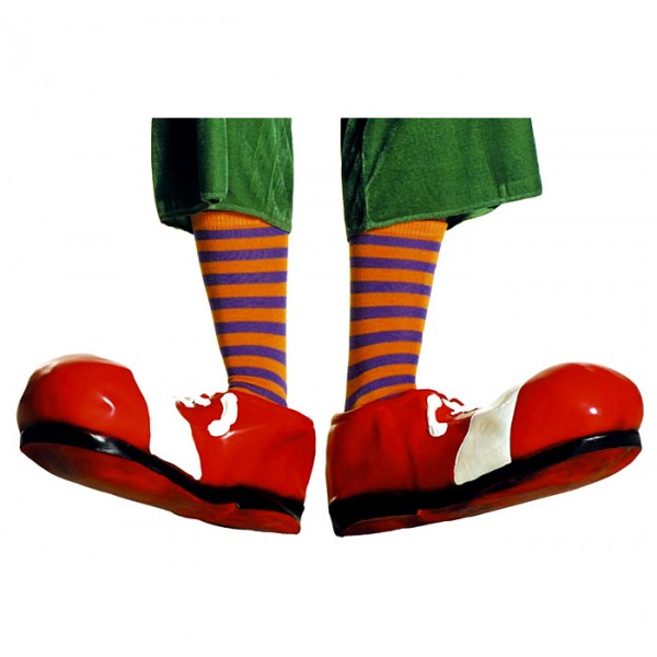 Deguisement Carnaval Accessoire : Chaussettes De Clown Orange Et Violet - Adulte - 3445N_OR-VI