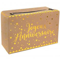 Tirelire Joyeux Anniversaire kraft