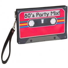 Sac pochette rétro cassette années 80