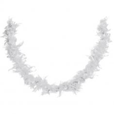 Boa en plumes d&#039;1m80 Blanc